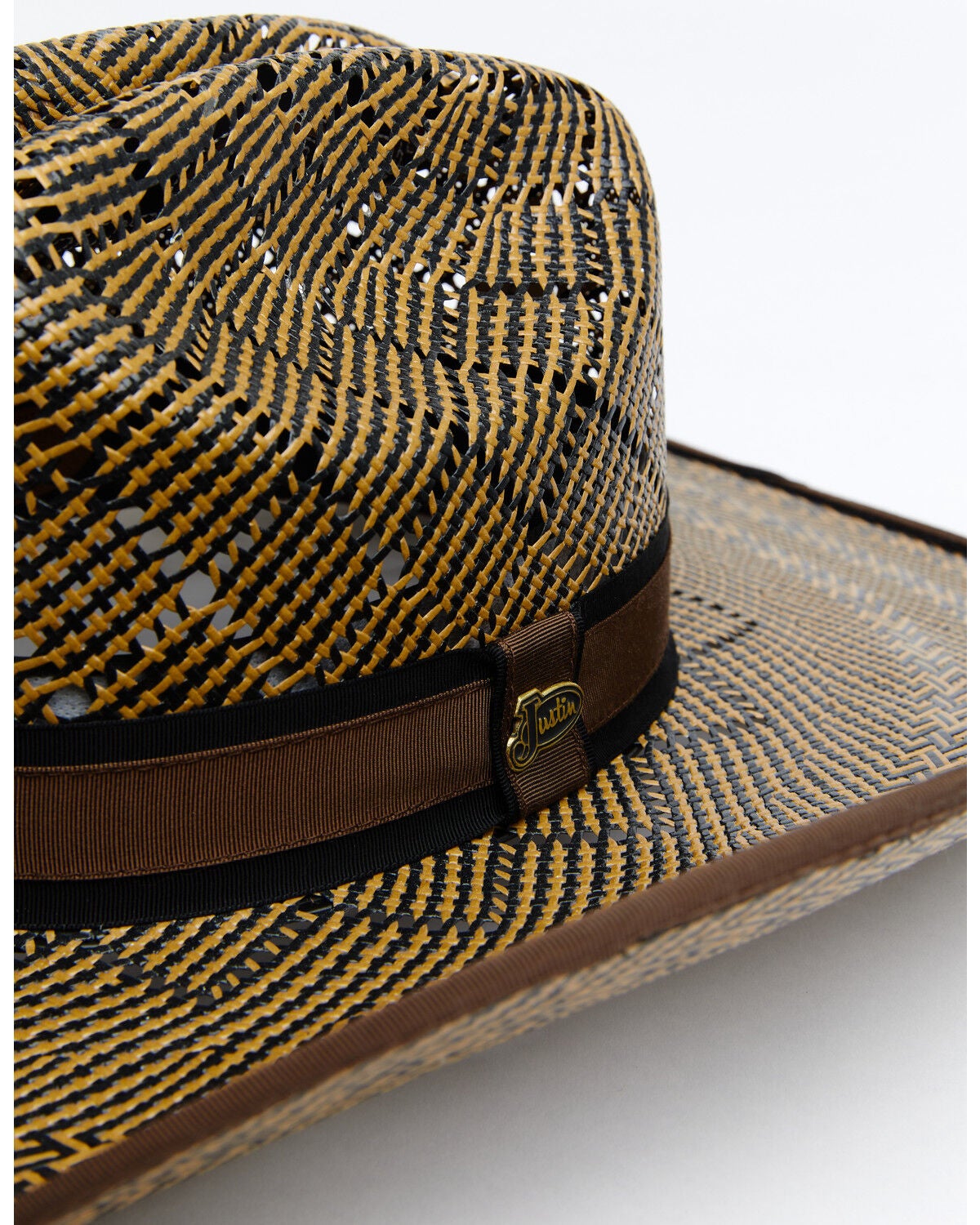Bent Rail Shantung Straw Western Hat 