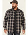 Image #1 - Cody James Men's Storm Front Bonded Large Plaid Long Sleeve Button-Down Western Flannel Shirt, Navy, hi-res