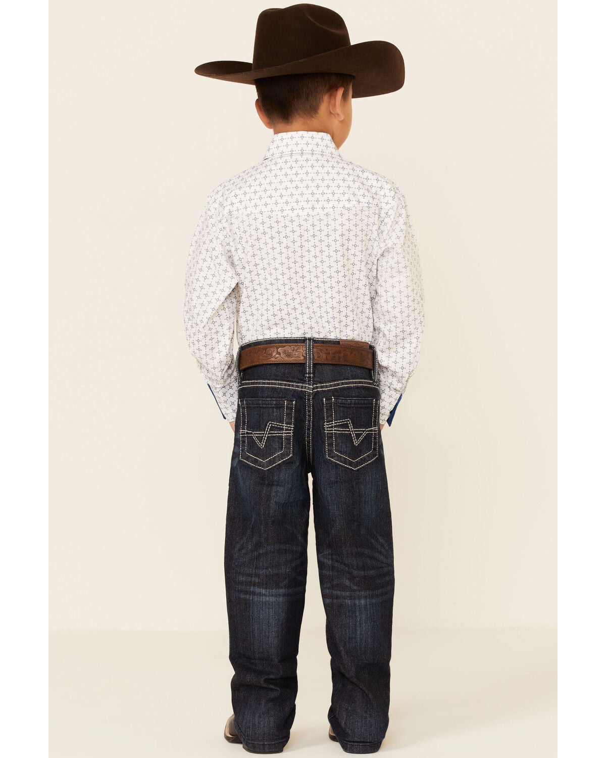 Cody James Little Boys' Night Hawk Medium Wash Mid Rise Stretch Relaxed Bootcut Jeans, Blue, hi-res