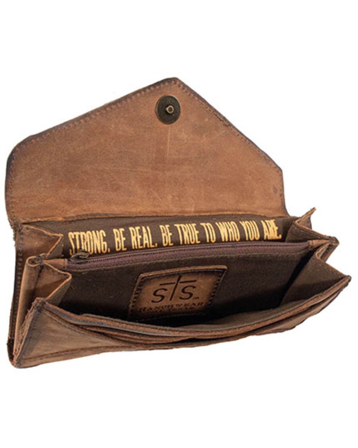 Image #3 - STS Ranchwear by Carroll Women's Cowhide Style Wallet, Tan, hi-res