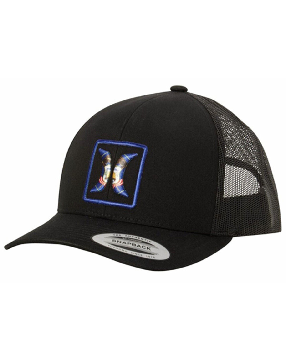 Image #1 - Hurley Men's Utah Embroidered Logo Ball Cap, Black, hi-res