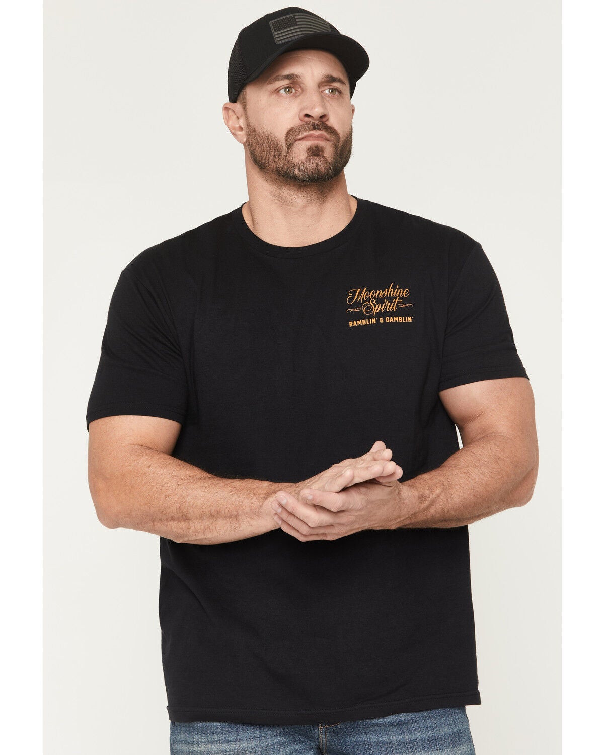 Image #2 - Moonshine Spirit&reg; Men's Lady Short Sleeve Graphic T-Shirt, Black, hi-res