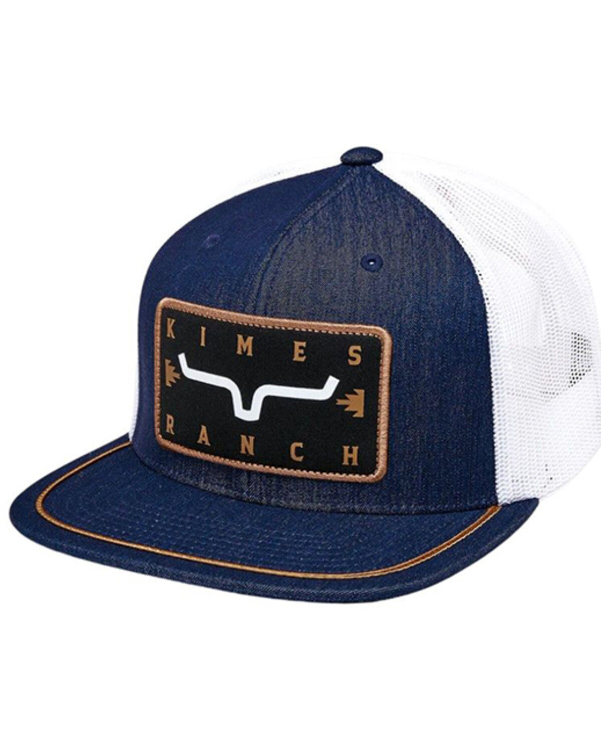 Image #1 - Kimes Ranch Men's Edwin Denim Ball Cap, Dark Wash, hi-res
