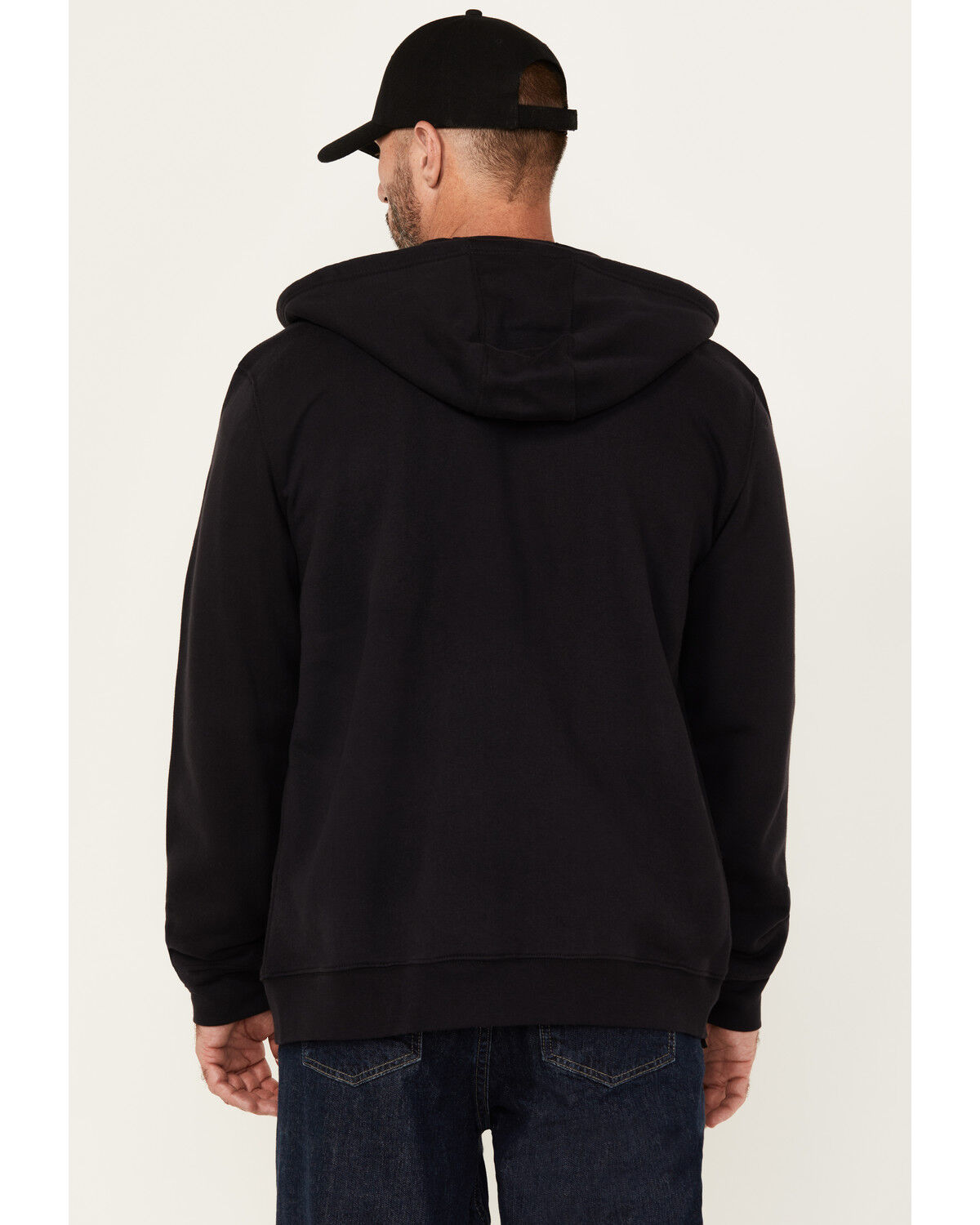 Image #4 - Hawx Men's FR Fleece Hooded Jacket - Big & Tall, Black, hi-res