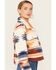 Image #2 - Ashley Women's Southwestern Print Sherpa Jacket, Cream, hi-res