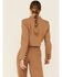 Image #4 - The Now Women's Cropped Blazer, Tan, hi-res