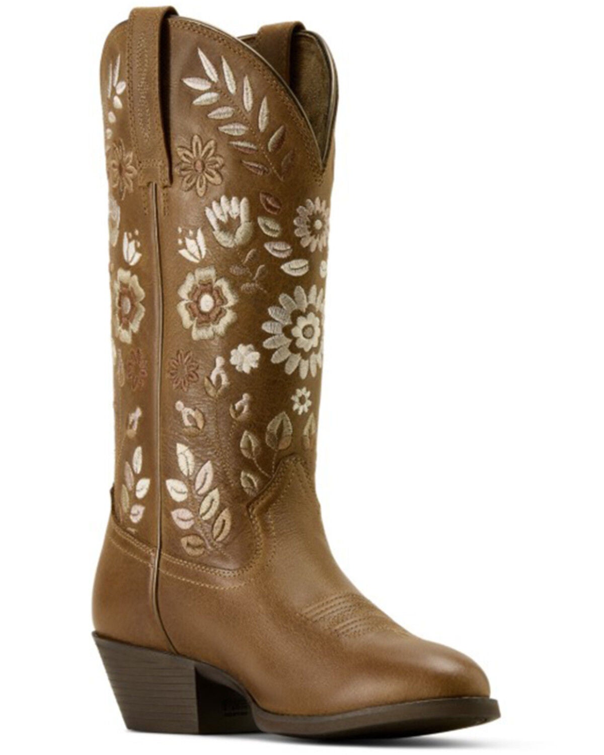 Image #1 - Ariat Women's Heritage Meadow Western Boots - Round Toe, Tan, hi-res