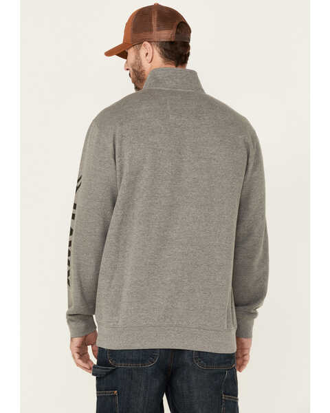Image #4 - Hawx Men's Charcoal Primo 1/4 Zip Work Fleece Pullover , Charcoal, hi-res