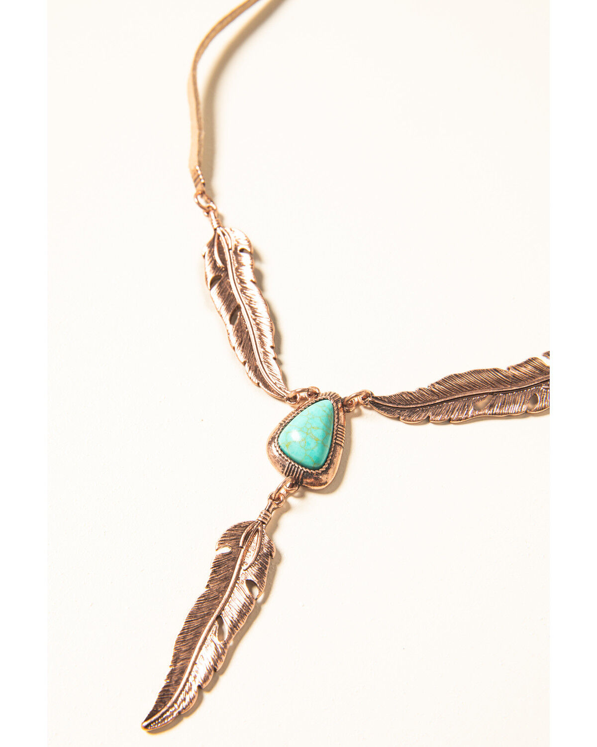 Image #1 - Shyanne Women's Desert Dreams Multi Layer Feather Jewelry Set - 2 Piece, Rust Copper, hi-res