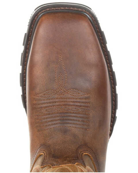 Image #6 - Durango Men's Maverick XP Waterproof Western Work Boots - Steel Toe, Brown, hi-res