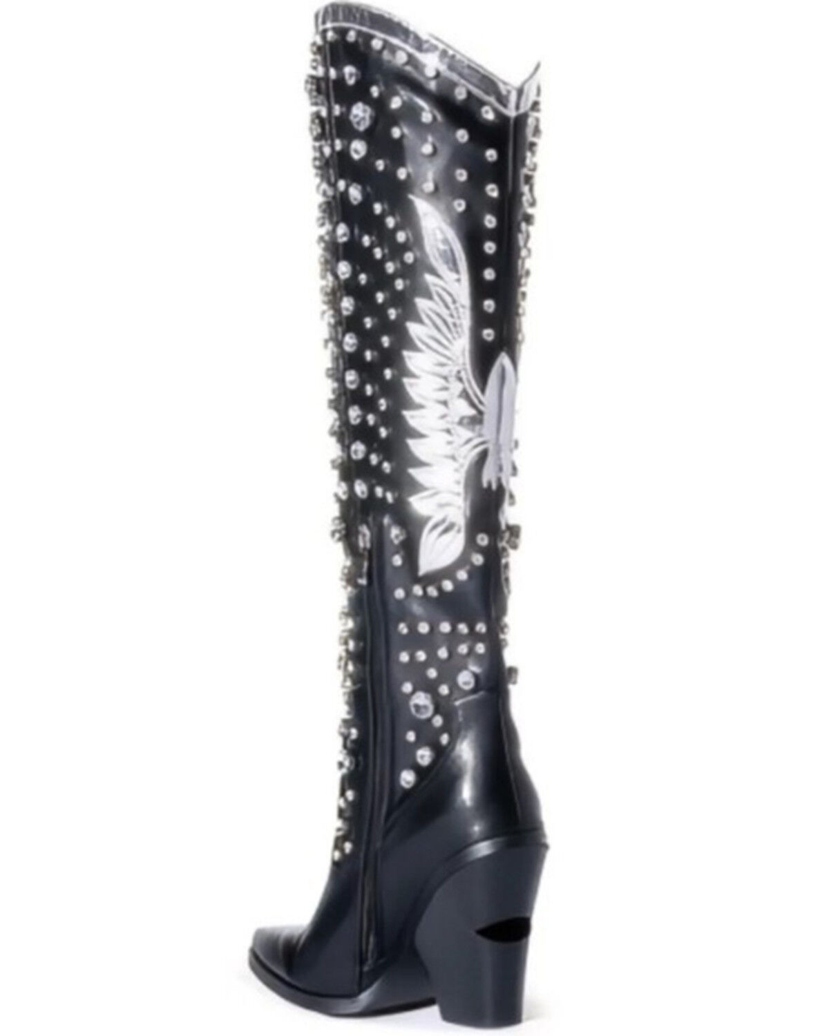 Image #4 - Azalea Wang Women's Upbeat Rhinestone Western Boots - Snip Toe, Black, hi-res