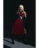 Image #1 - Idyllwind Women's Moss Rose Lace Trim Slip Midi Dress, Wine, hi-res