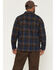 Image #4 - Lucky Brand Workwear Men's Rainer Plaid Print Long Sleeve Button-Down Flannel Shirt, Navy, hi-res