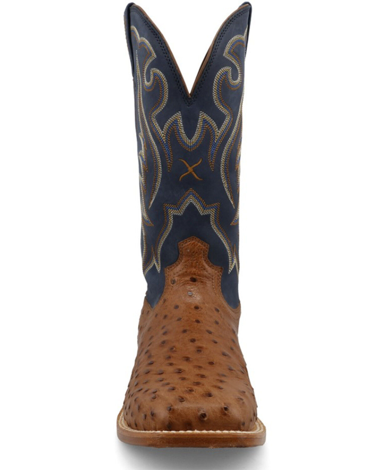 Image #4 - Twisted X Men's Reserve Exotic Ostrich Western Boots - Broad Square Toe, Black, hi-res