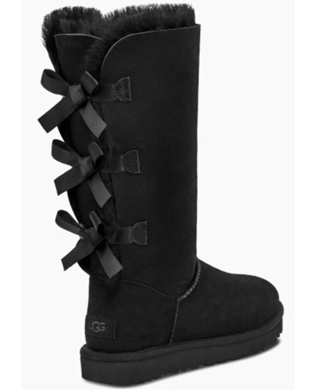 Image #2 - UGG Women's Bailey Bow Tall II Boots, Black, hi-res