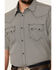 Image #3 - Cody James Men's Pool Party Geo Print Short Sleeve Snap Western Shirt, Navy, hi-res