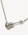 Image #2 - Lainey Wilson Women's Pav&eacute; Guitar Pendant Necklace, Silver, hi-res