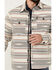Image #3 - Cinch Men's Southwestern Jacquard Print Shirt Jacket, Grey, hi-res