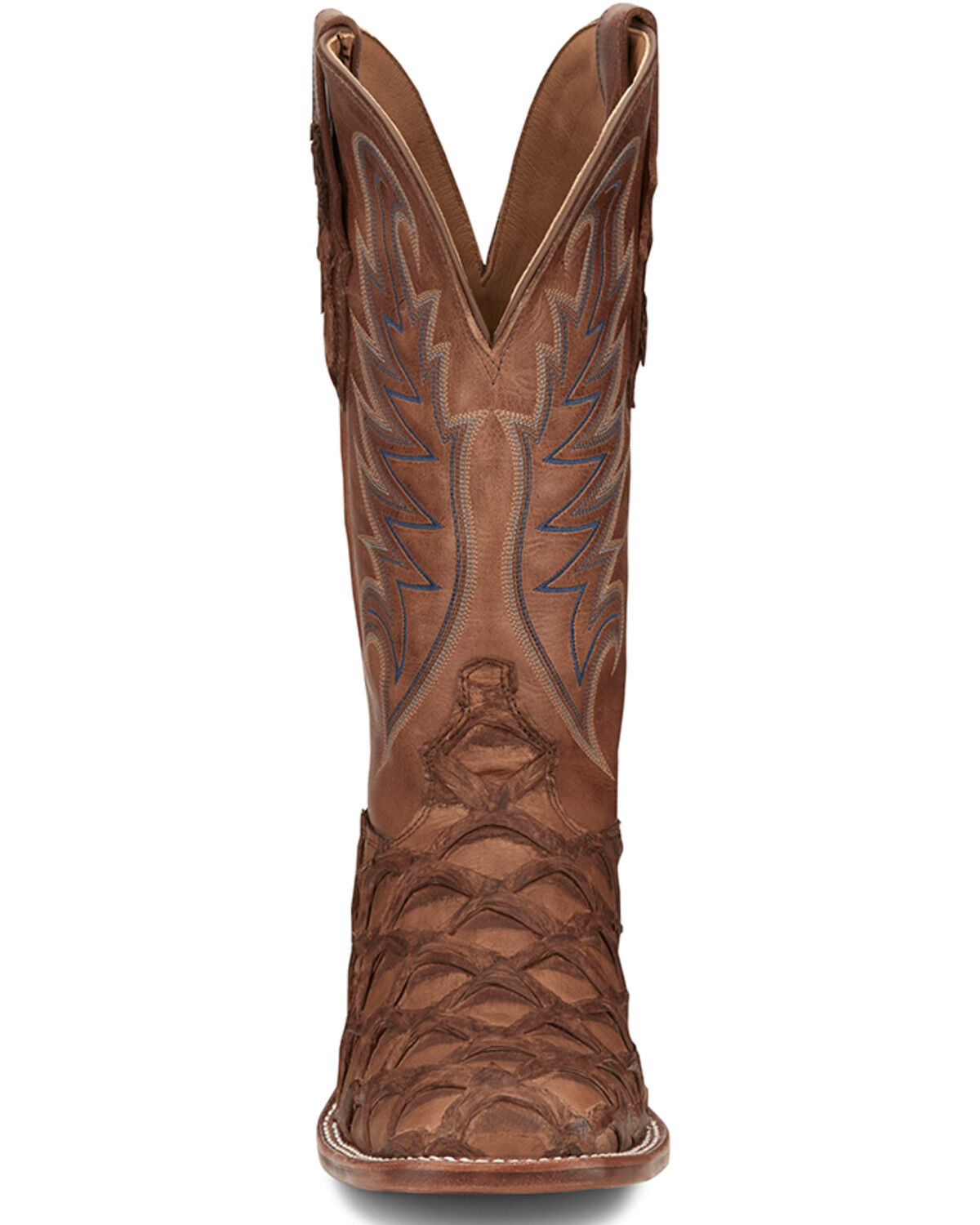Image #4 - Tony Lama Men's Everett Exotic Pirarucu Western Boots - Broad Square Toe, , hi-res