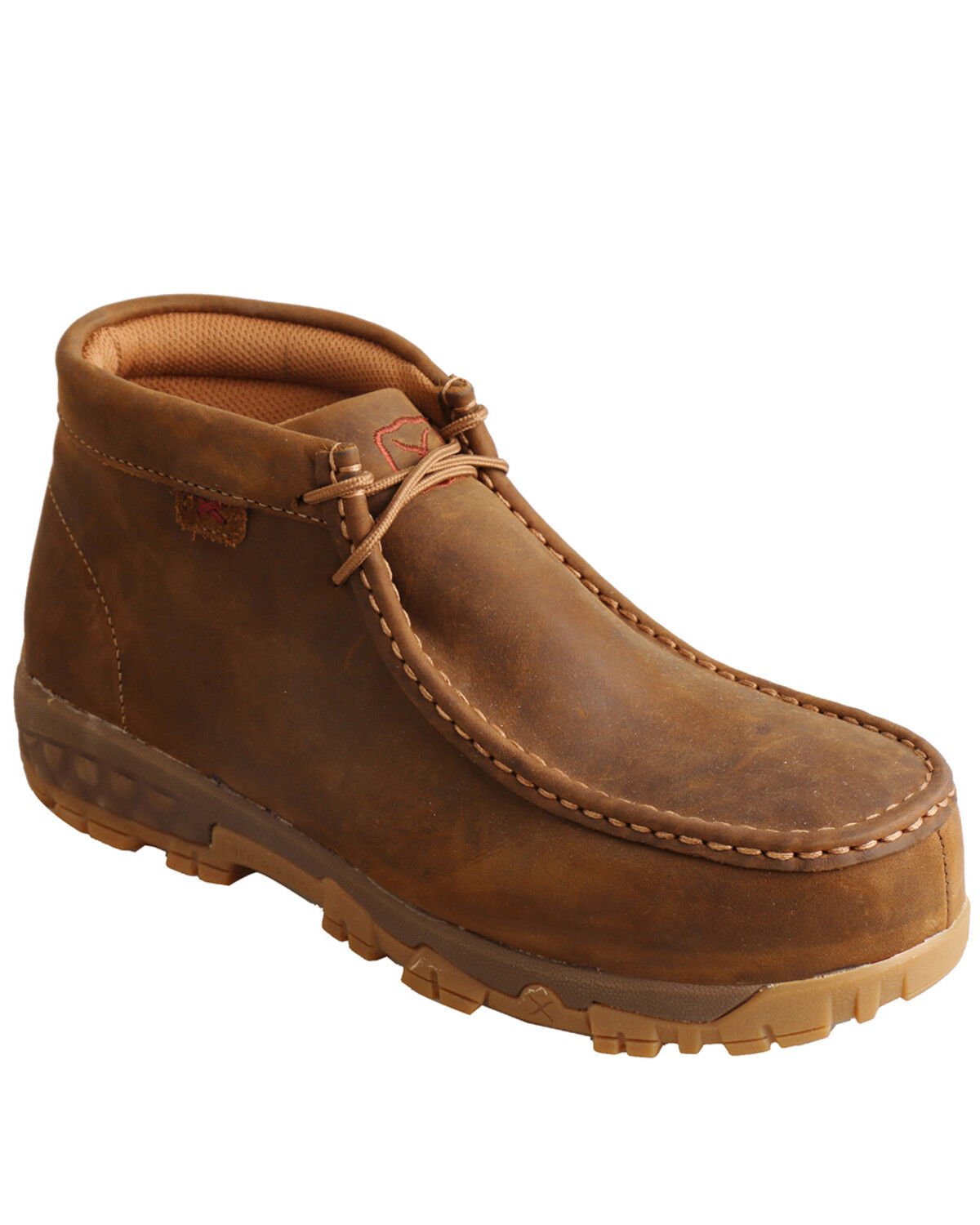 Image #1 - Twisted X Women's Work Chukkas - Composite Toe, Distressed Brown, hi-res