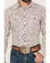 Image #3 - Gibson Trading Co Men's River Bank Floral Print Long Sleeve Snap Western Shirt, White, hi-res