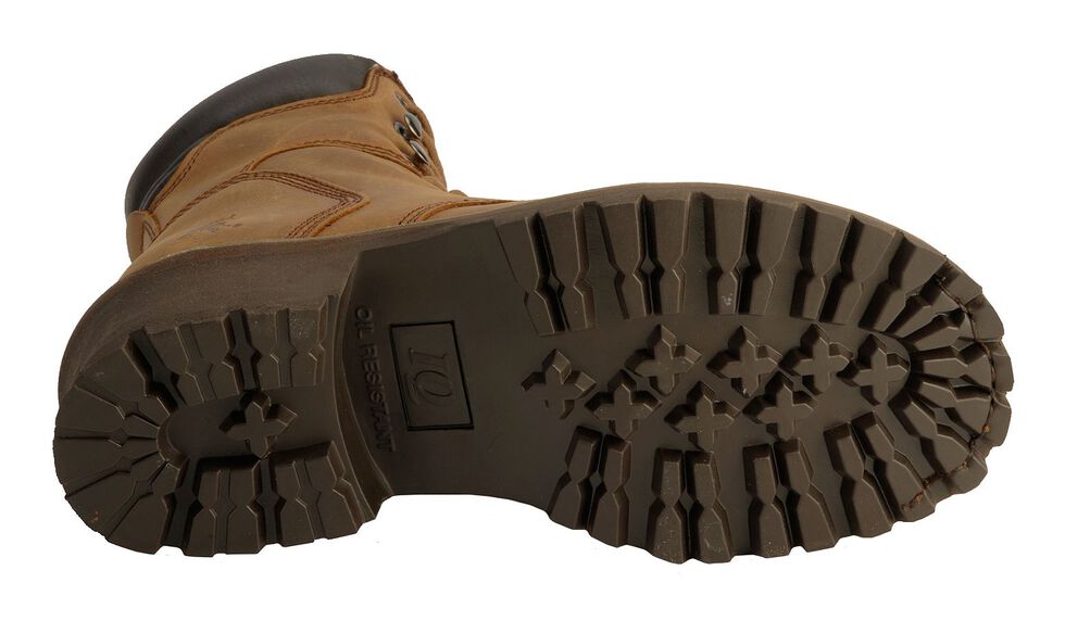Chippewa IQ Tough Oblique 8" Logger Boots - Steel Toe, Bark, hi-res