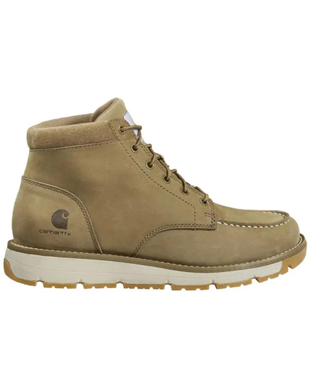 Image #2 - Carhartt Men's Millbrook Moc Wedge Work Boots - Steel Toe, Coyote, hi-res
