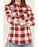 Image #3 - Wrangler Retro Women's Boot Barn Exclusive Long Sleeve Snap Western Flannel Shirt, , hi-res
