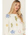 Image #2 - Blue B Women's Embroidered Conversation Print Sweater, White, hi-res