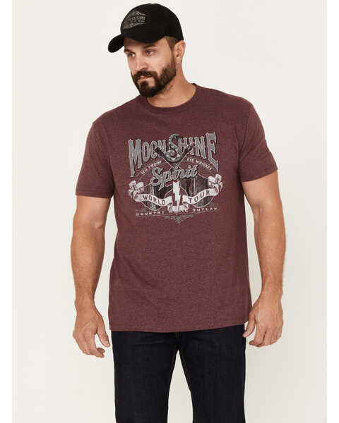 Moonshine Spirit Men's World Tour Short Sleeve Graphic T-Shirt, Purple, hi-res