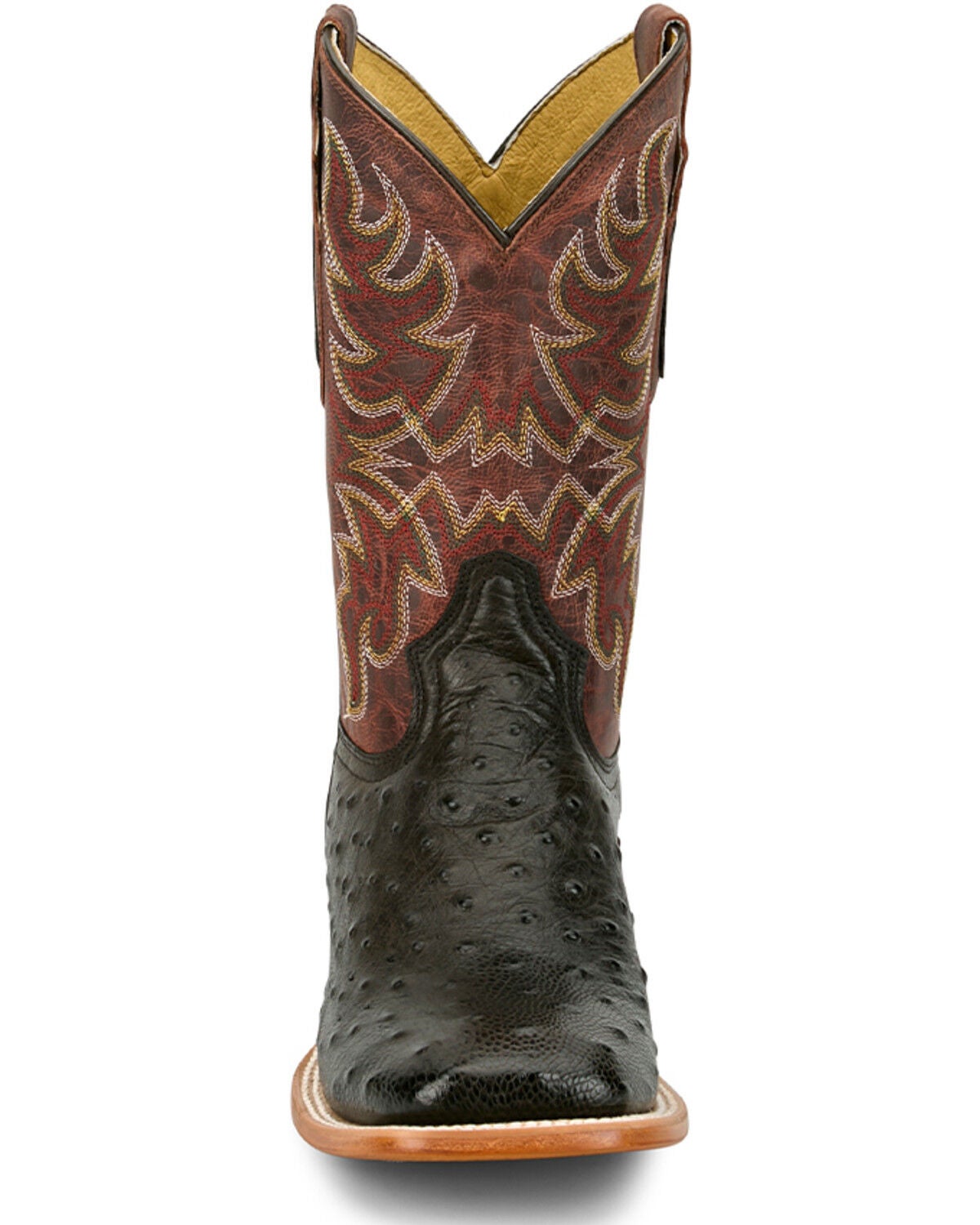 Image #4 - Tony Lama Men's Blaine Exotic Ostrich Western Boots - Broad Square Toe, Chocolate, hi-res