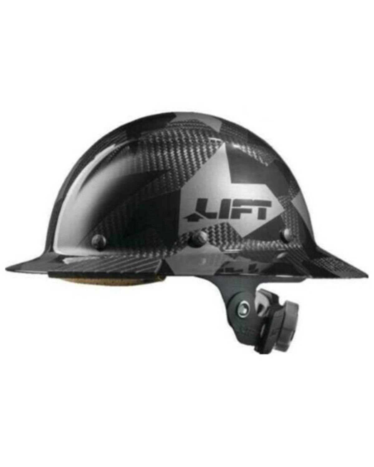 Image #4 - Lift Safety Men's Dax Carbon Fiber ANSI-C, TYPE 1 Full Brim Hard Hat, Black, hi-res