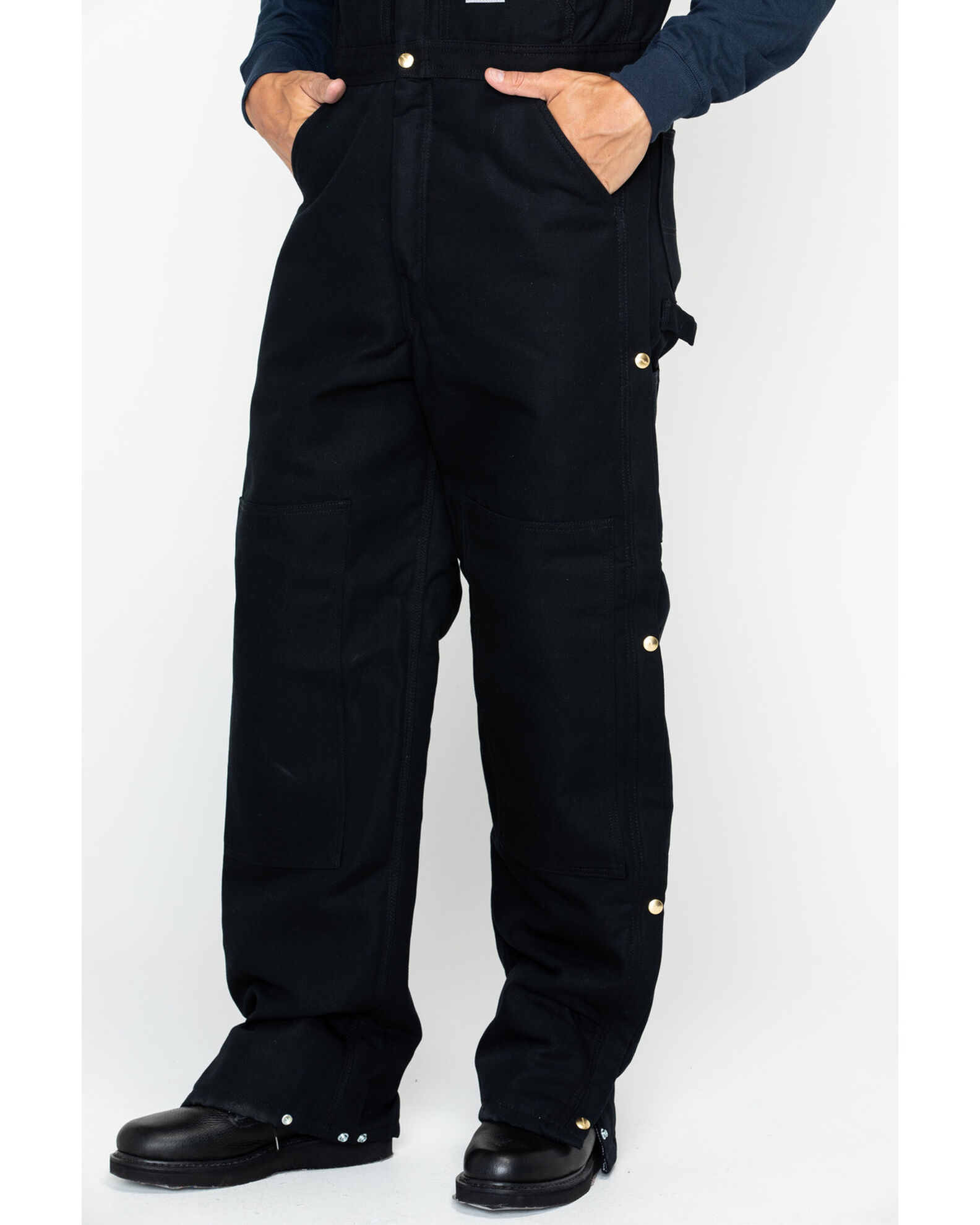 Carhartt insulated bibs zip to waist shop
