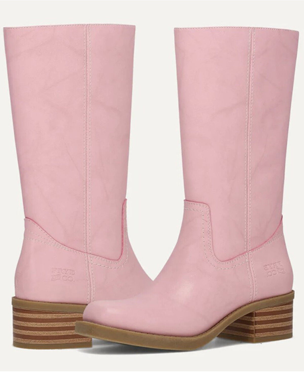 Image #3 - Frye & Co Girls' Miranda 14 Boots - Square Toe, Pink, hi-res