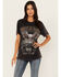Image #1 - Idyllwind Women's Jennie Rhinestone Short Sleeve Graphic Tee, Black, hi-res