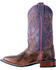 Image #3 - Laredo Women's Lola Purple Tan Inlay Western Performance Boots - Square Toe, Tan, hi-res