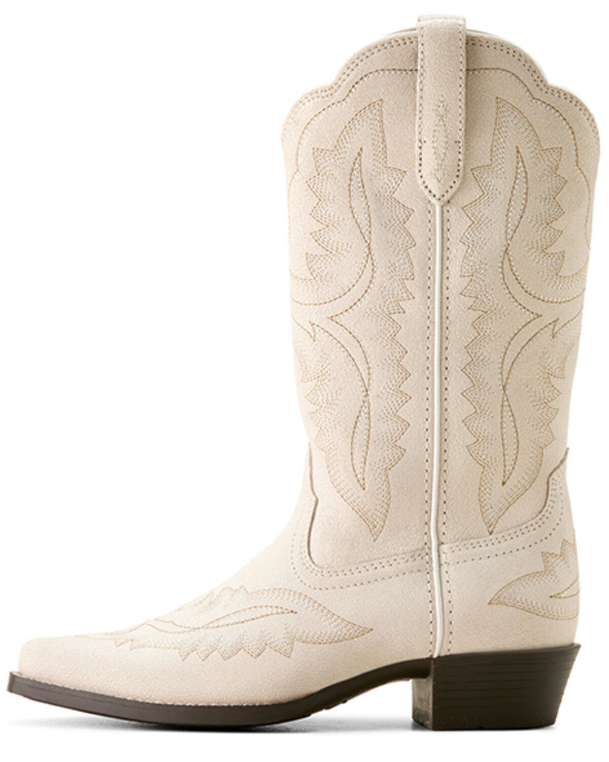 Image #2 - Ariat Girls' Casanova Distressed Western Boots - Snip Toe, White, hi-res