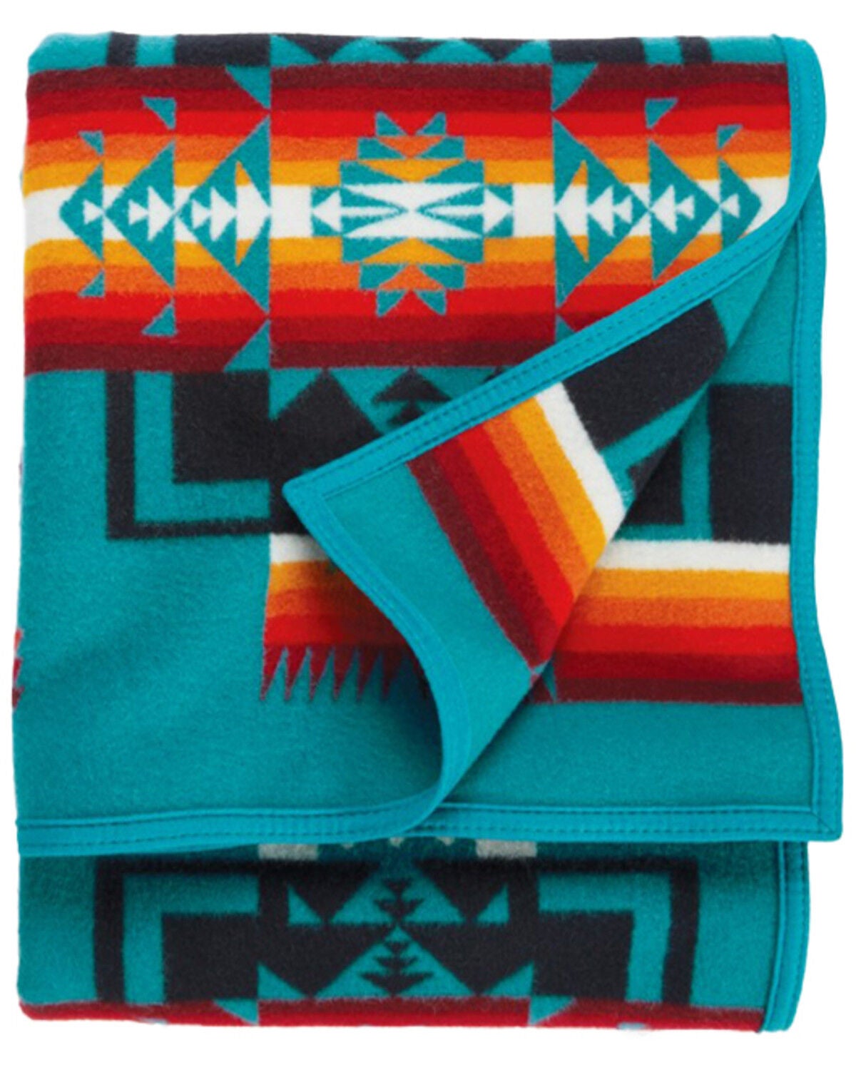 Pendleton Chief Joseph Blanket, Turquoise, hi-res