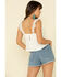Others Follow Women's Ivory Eyelet Seaside Tank Top, Ivory, hi-res