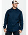 Image #1 - Hawx Men's Navy Stretch Twill Long Sleeve Work Shirt, Navy, hi-res