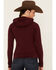 RANK 45 Women's Technical Waffle Knit Hooded Top, Burgundy, hi-res