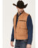 Image #2 - Cripple Creek Men's Snap Front Concealed Carry Wool Vest, Camel, hi-res