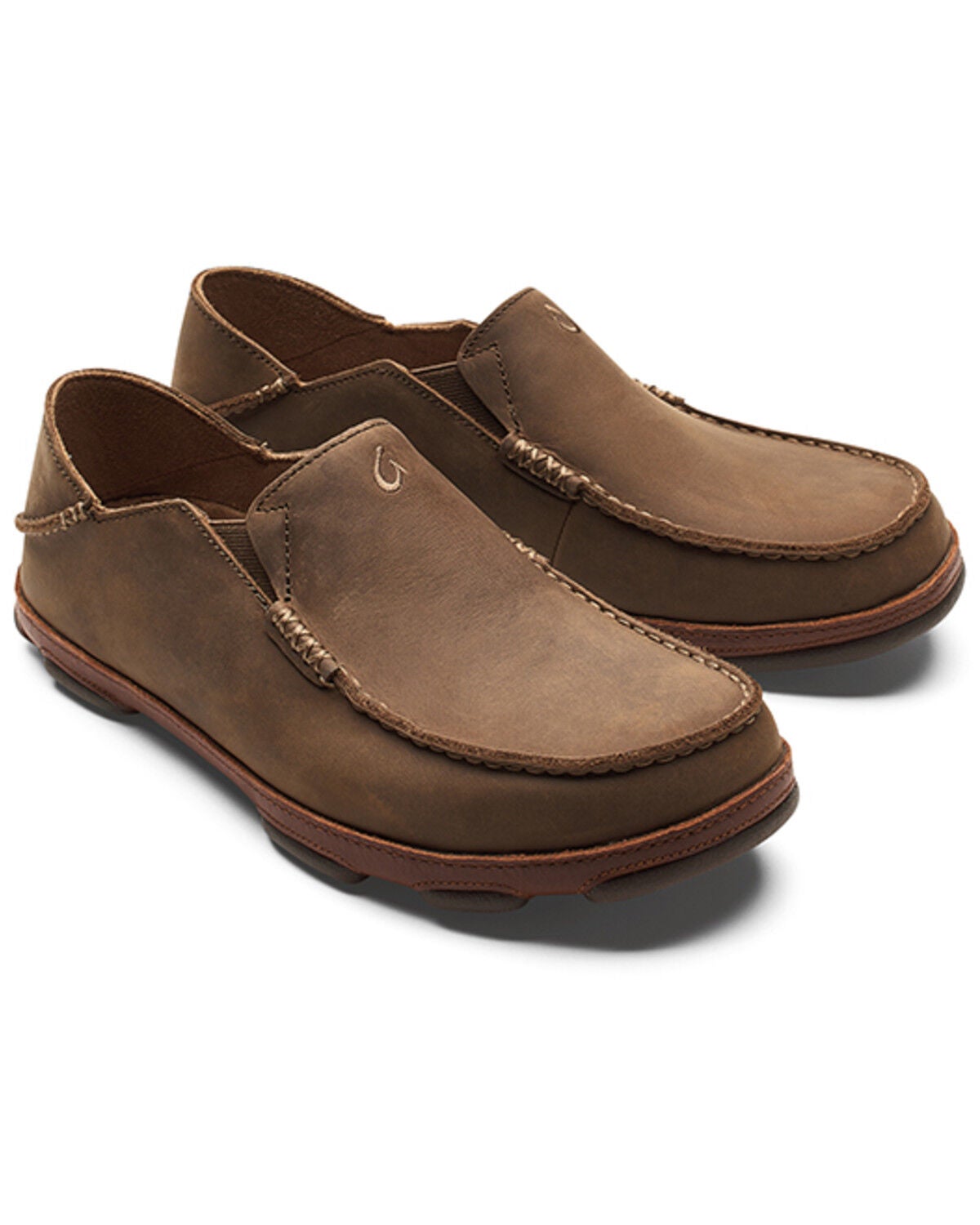 Image #1 - OluKai Men's Moloa Casual Shoes - Moc Toe, Tan, hi-res