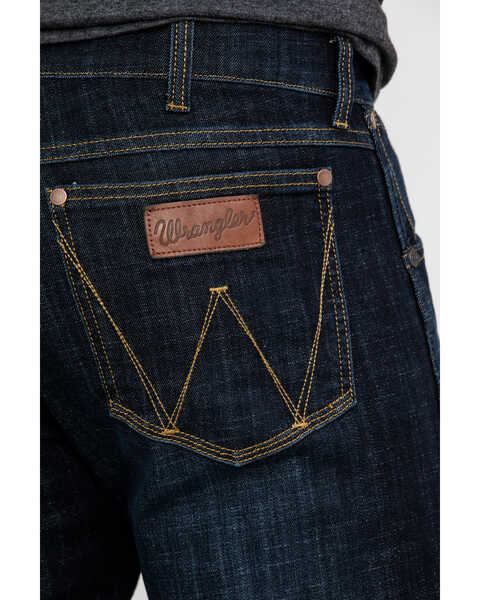 Image #5 - Wrangler Retro Men's Dax Dark Stretch Slim Bootcut Jeans , Indigo, hi-res