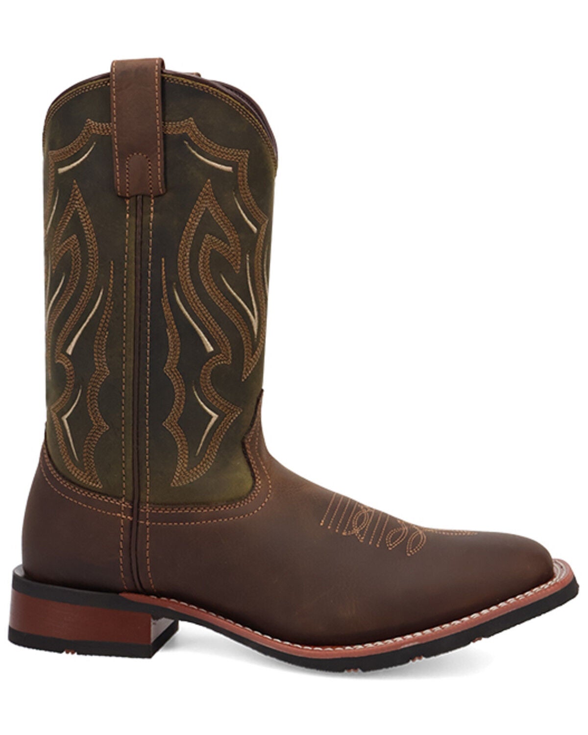 Image #2 - Laredo Men's Trailblazer Performance Western Boots - Broad Square Toe, Brown, hi-res