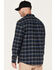 Image #4 - Hawx Men's Checker Long Sleeve Button-Down Flannel Shirt, Dark Blue, hi-res
