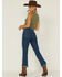 Image #4 - Just Black Denim Dark Wash Kick Flare Jeans, Dark Wash, hi-res