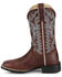 Image #4 - Justin Women's Ashtyn Performance Western Boots - Broad Square Toe, Brown, hi-res