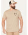Image #1 - Brothers and Sons Men's Buffalo Logo Short Sleeve Graphic T-Shirt, Tan, hi-res