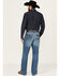 Image #3 - Wrangler Retro Men's Medium Wash Andalusian Relaxed Bootcut Stretch Denim Jeans - Long, Medium Wash, hi-res